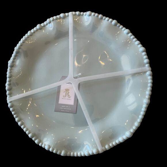 Rachel Ashwell Pastel Blue Pearl Shimmer Melamine Plates 9in Set of 4 New - Picture 6 of 16